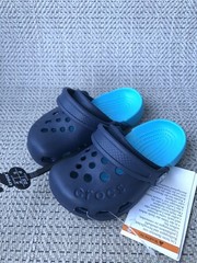 Crocs Toddler Electro Clogs Navy Blue Slip On Size 6