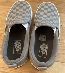 Toddler Size 13 Vans Asher Checker Grey/White NEW (with minuscule sole marks)!