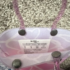 Western Chief Abby Pearlized Glitter Hearts Lighted Rain Boots Pink Size 5