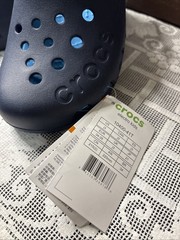 Crocs Electro Clog Blue Slide Shoe Youth Big Kid Size 3 New With Tags