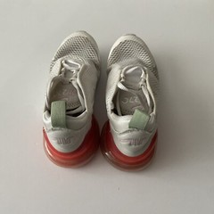 Authentic Pre-owned Air Max 270- White,Pink,Mint Green, Youth Size 1Y