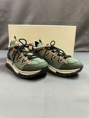 New Marni Kids Panel-Design Hiking-Style Sneakers Nakai Army Green/Beige – 13.5