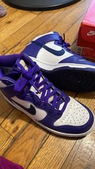 Nike Dunk High Purple Midnight Navy White. Size: 5.5 Youth Or 6.5-7 Womens