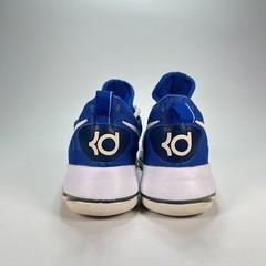 Nike Zoom KD 9 Blue White Athletic Basketball Shoes 855908-411 Youth Size 5.5Y