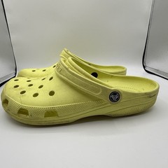 Crocs Classic Yellow Rubber Clog Unisex Slip On Comfort Straps Shoes 11