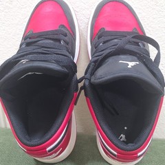 Jordan Air Jordan 1 Low GS Sneakers Black/Red/White US 5Y 553560-612