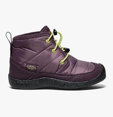 Size 6 – KEEN Kids‘ Howser 2 Quilted Mid Waterproof Chukka Boot – Plum / Green