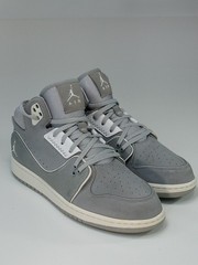 Nike Jordan 1 Flight 2 Sneakers 631784-014 Gray Youth Size 7Y