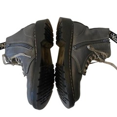 Dr. Martens Pascal-J Blue Leather Lace-Up Boots US 1 EU 32 Youth Kids