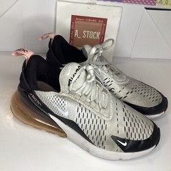 Nike Air Max 270 GS Running Shoes Size 5.5 youth Boys or Girls White 943346-005