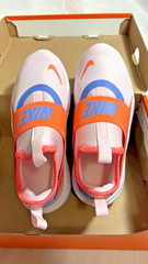 Nike Flex Runner 4 PS Photo Pink/Orange Toddler Girl Slip On Shoes-Size 2Y NWB