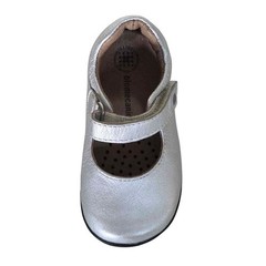 NEW Biomechanics Kid Silver Mary Jane Active Dress Shoe Flats