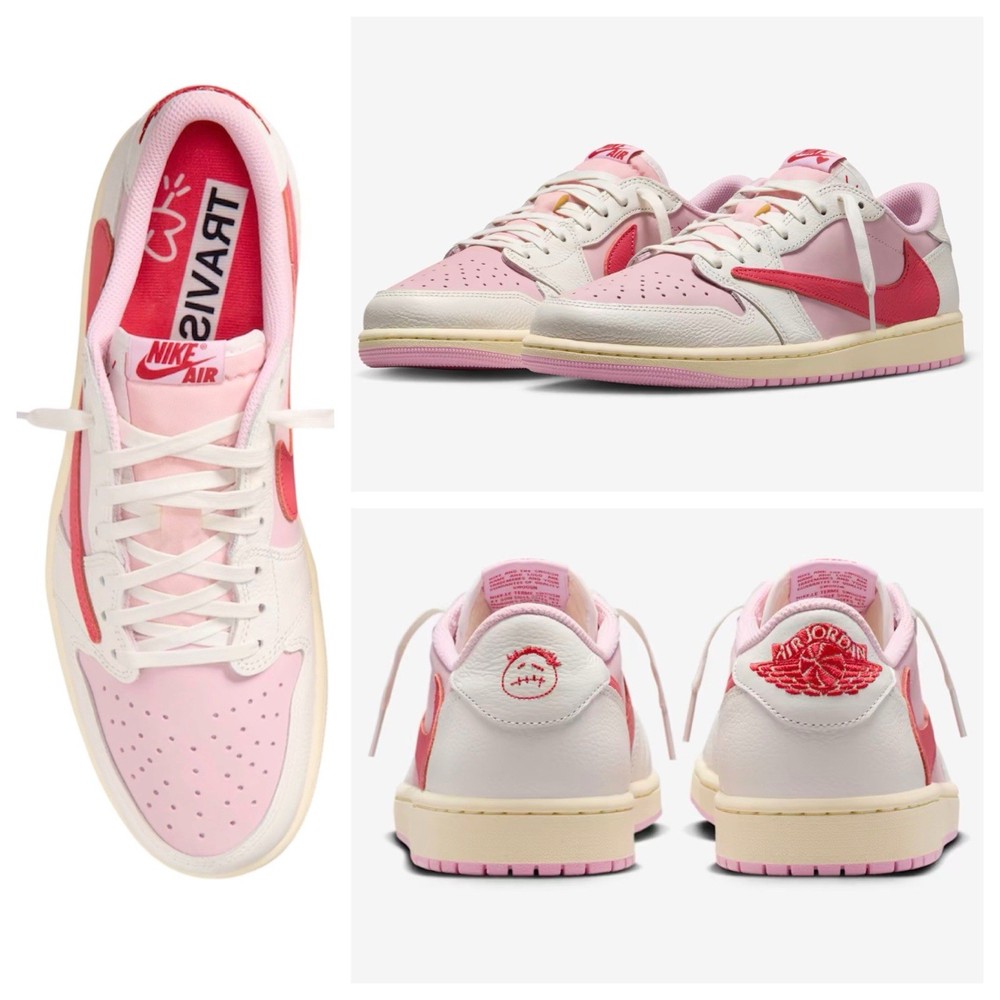 Jordan 1 Retro Low OG SP Travis Scott ‚Tropical Pink‘ (PS) – Size 3Y – CONFIRMED