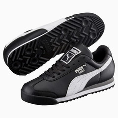 PUMA BIG KIDS ROMA BASIC JR – 354259-01 BLACK/WHITE **FINAL SALE ITEM**