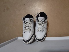 Jordan 3 Retro Dark Iris Unisex Kids Shoes Size 11c Boy Girl Purple 🟣