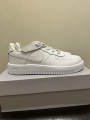 NIB Little Kid PS Nike Force 1 Low EasyOn Triple White FN0237-111