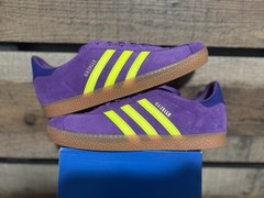 adidas Gazelle J Purple Yellow Suede Unisex Kids‘ Sneakers US youth7 Originals