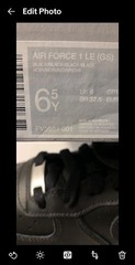 Size 6.5 (GS) – Nike Air Force 1 LE Low Triple Black