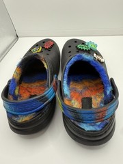 Crocs Classic Lined Sprayed Tie Dye Clog Unisex J 1 Black W Gaming Croc Charms