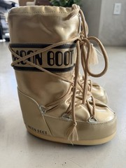 MOON BOOT Gold Metallic Snow Kids EU 27-30 US 10-12 New NWT Icon Low Junior