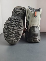 Columbia Bugaboot Plus IV Gray Leather Lace Up Waterproof Hiking Boots Youth 5