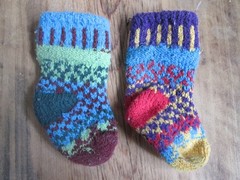 Solmate Firefly Mismatched with Love Baby Toddlers Hippy Colorful Knit Cotton