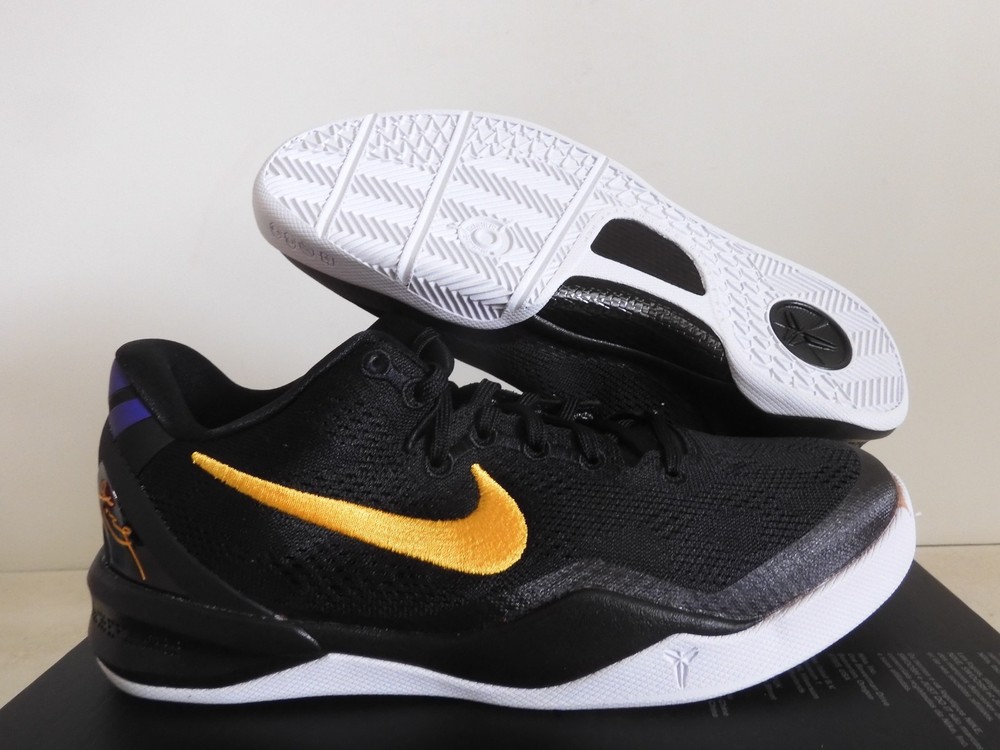 Nike Kobe 8 Lakers Away Black-University Gold-White Sz 5.5Y [FN0266-002]