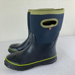 Bogs Waterproof Boots Kids Boy Blue Lime Green Insulated Rain Snow Winter Mud