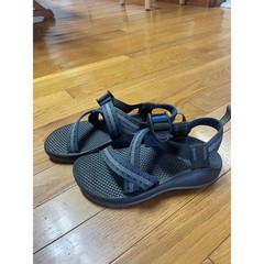 Chaco Kids Z1 Ecotread Blue Grey Patterned Strappy Sport Sandals J105501