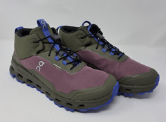 On Cloudhero Mid Waterproof Size Youth 5 Shoe Cherry/Olive NWB