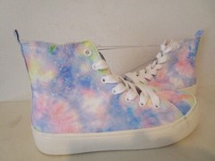 Art Class Kids Tee High-Top Side Zip Fashion School Sneakers Multicolor 1