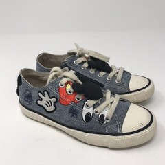 Zara Disney Sneakers Mickey Mouse Logo EUR 31 Blue Shoes Denim Kids Collab