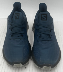 Salomon Alphacross Blast CSWP Kid Sneaker Size 1 Blue Athletic Shoes 412907