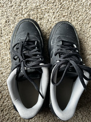 Size 5.5 Nike Air Force 1 Low LV8 GS ‚Reflective Black‘