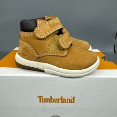 Timberland Toddle Tracks Hook Loop Wheat Nubuck Leather Boots Toddler Size 4 New