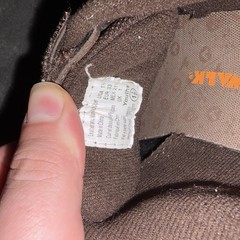Airwalk Youth Hook & Loop Elastic Skate Shoe Size 1 1/3 1.5 Brown Beige Orange