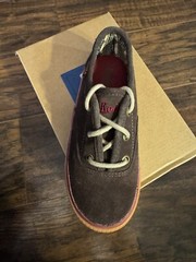 Keds On Deck Espresso Memory Foam Lace Kids Shoes Sz: 11M