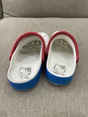 Crocs Hello Kitty Size C 13 Classic Clog White/Red Kid Sandals
