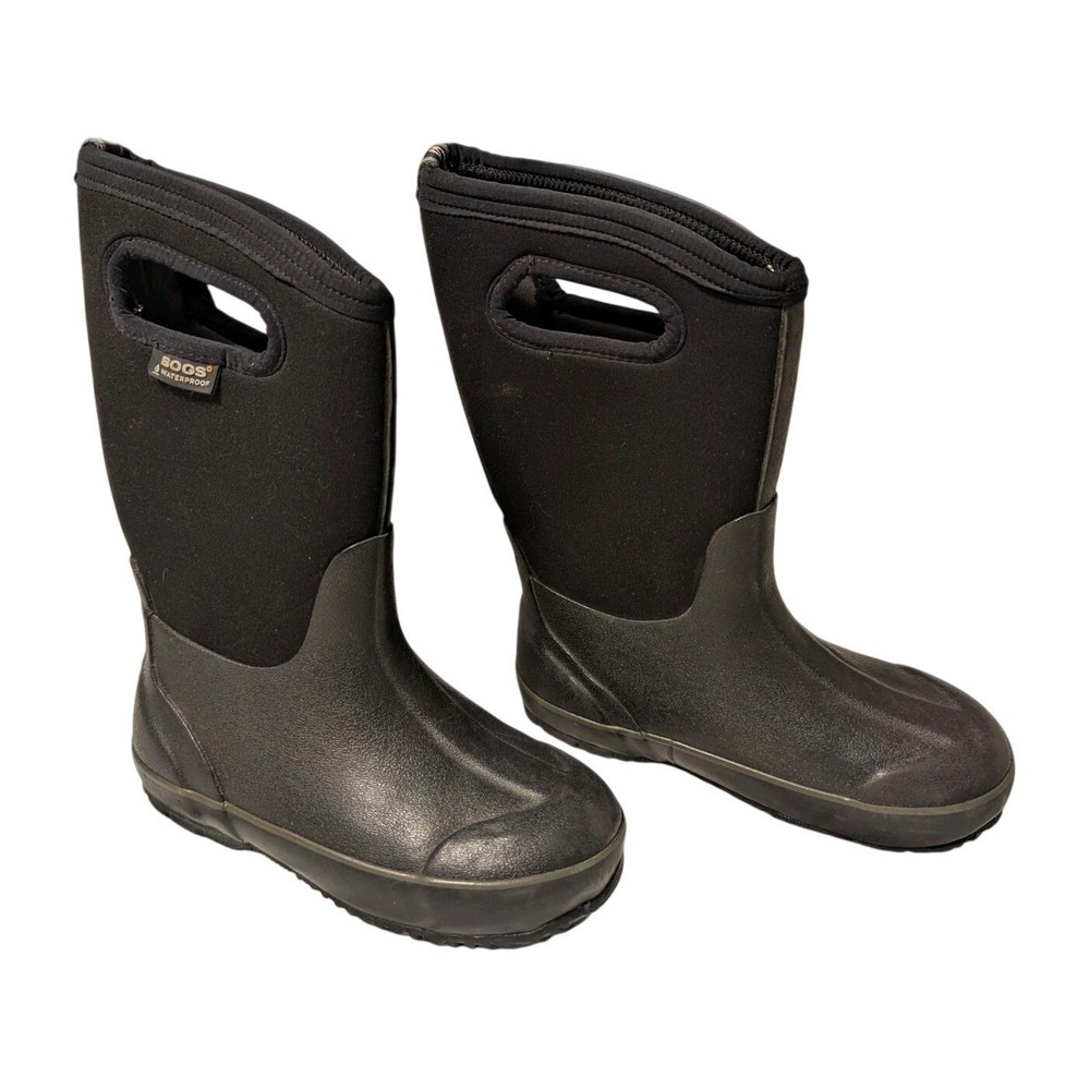 BOGS Boots Youth Sz 2 Black Waterproof Winter Insulated Cold Weather -30F Snow