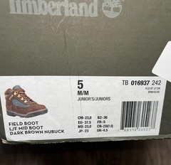 Timberland ‚Beef & Broccoli‘ Kid’s Field Boots Brown-Olive 16937 Boys Size 4