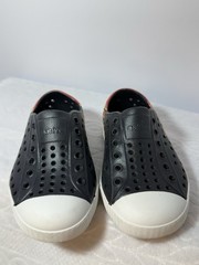 Native Jefferson Fire Flames Slip On Shoes Black NWOT Size C7 Toddler