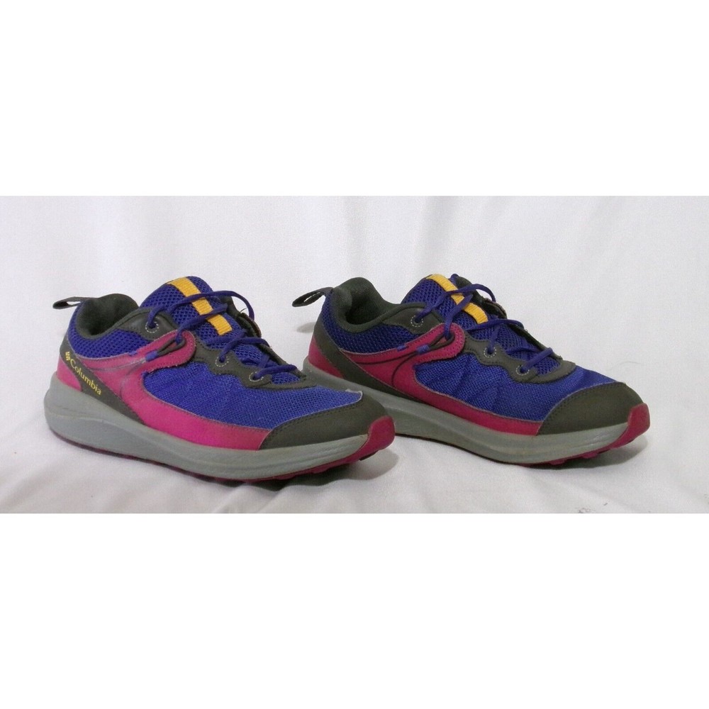 Columbia Shoes Youth Trailstorm Size 4 , Pink Blue Yellow