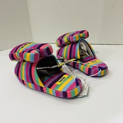Peeps Bunny Slippers Small 8” Amulti-color stripes Kids