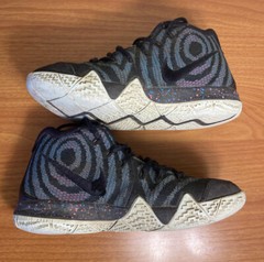 Nike Kyrie 4 GS Blue Black 80’s Decades Pack Size 5y 5 Sneakers AA2897-007