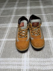 Timberland Wheat Suede Low-Top Hiking Boots with Tan Mesh