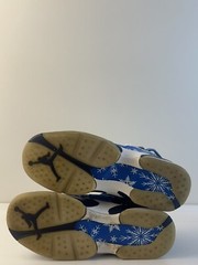 Air Jordan 8 Retro Snow Blizzard Cobalt Blaze Blue Void White Sz 4Y