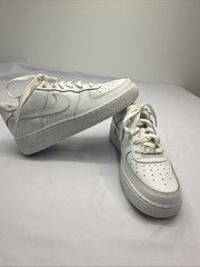 Nike Air Force 1 Triple White 314193-117 Kids Leather Size 7Y