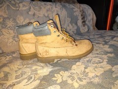 TIMBERLAND Classic 6″ Junior Waterproof Boots /Wheat Nubuck (12909M), Size 5.5