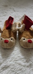 Gymboree Boys Reindeer Slipper Shoe Brown Holiday Various Sizes