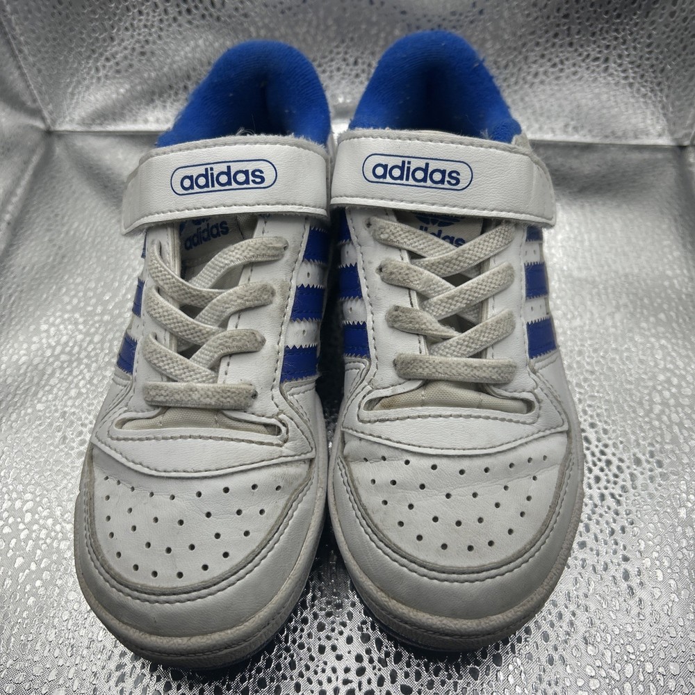 Adidas Forum Low C White Royal Blue, Little Kids Size 11k
